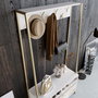 Hanah Home Recibidor Devin - Blanco, 94cm Ancho x 180cm Alto x 35.3cm Profundidad, Moderno y con Estantes para Organizar